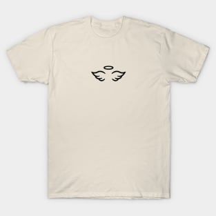 angel wings black T-Shirt